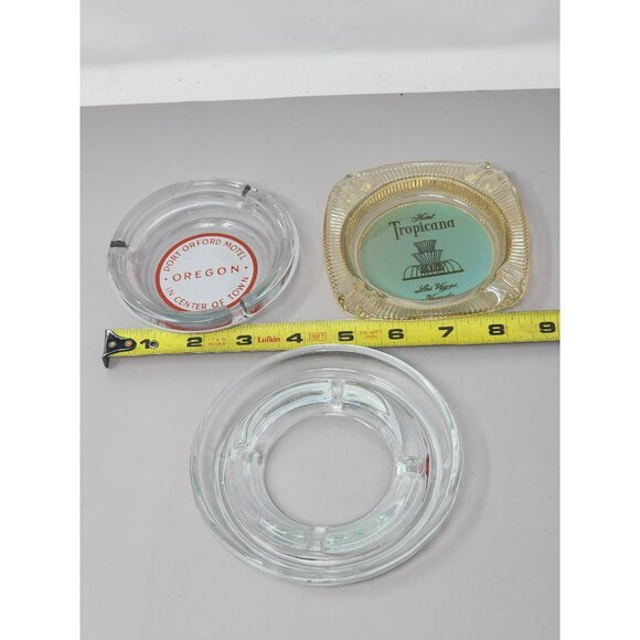 3 Vintage Glass Ashtray Featuring Port Orford & Tropicana‎ Designs - Picture 11 of 11